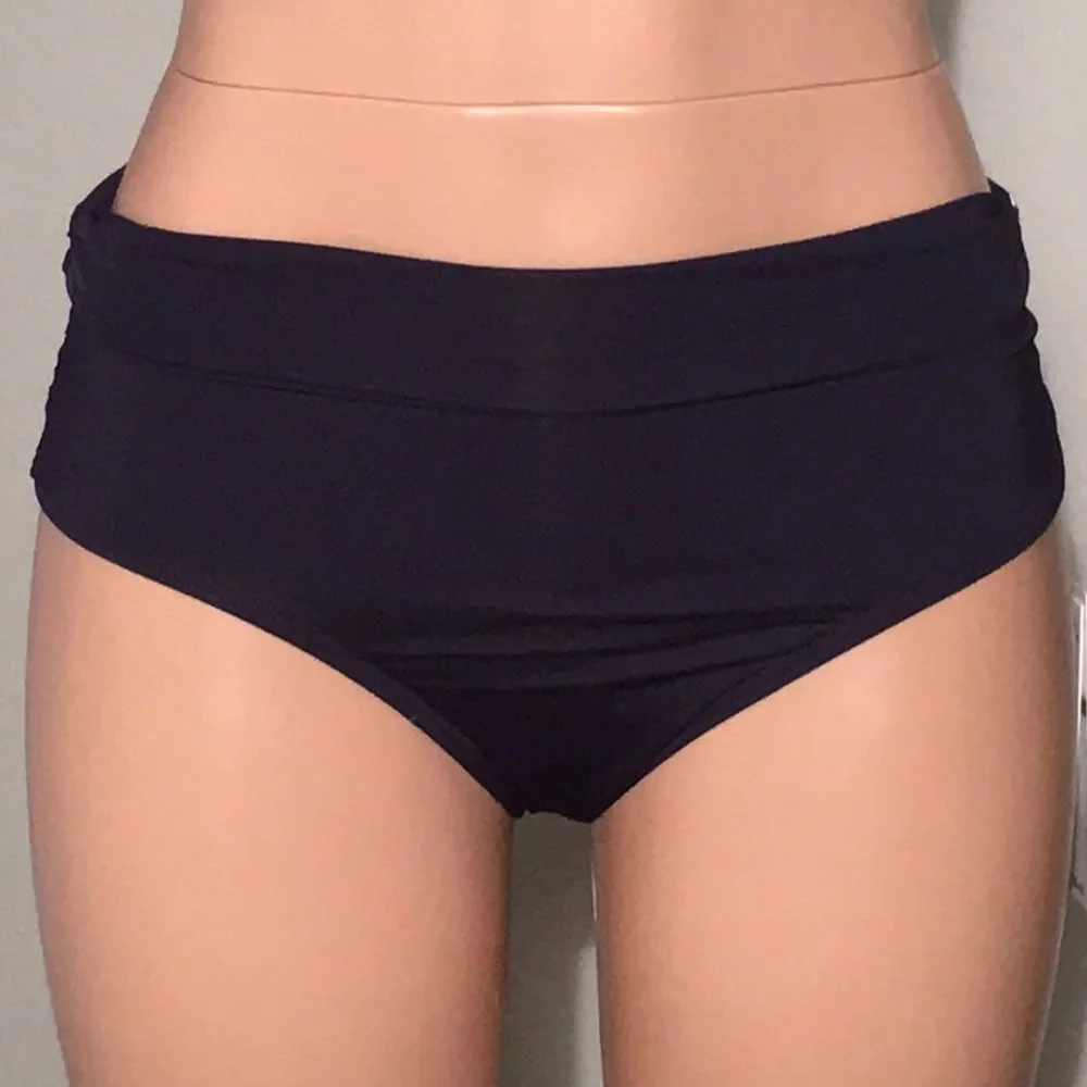 New. Anne Cole black 3-way bikini bottom. XS